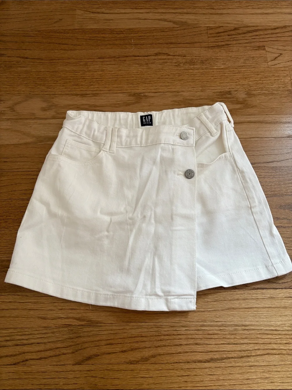 GAP Girl’s White Denim Skort Shorts Size 16